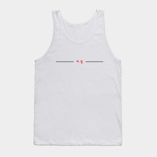 Faction Korean Design Red Text Tank Top